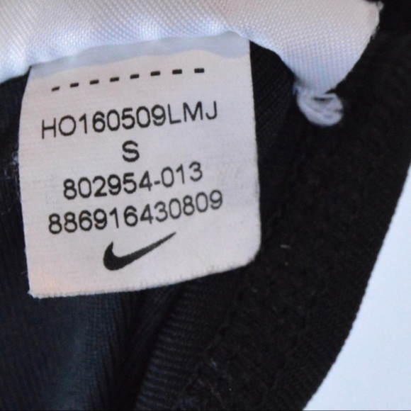Nike Dri-Fit POWER Training Tights, Black/Purple Side Stripe - Small 802954 - Picture 7 of 8